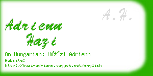 adrienn hazi business card